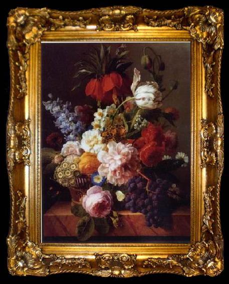 framed  unknow artist Floral, beautiful classical still life of flowers 012, ta009-2